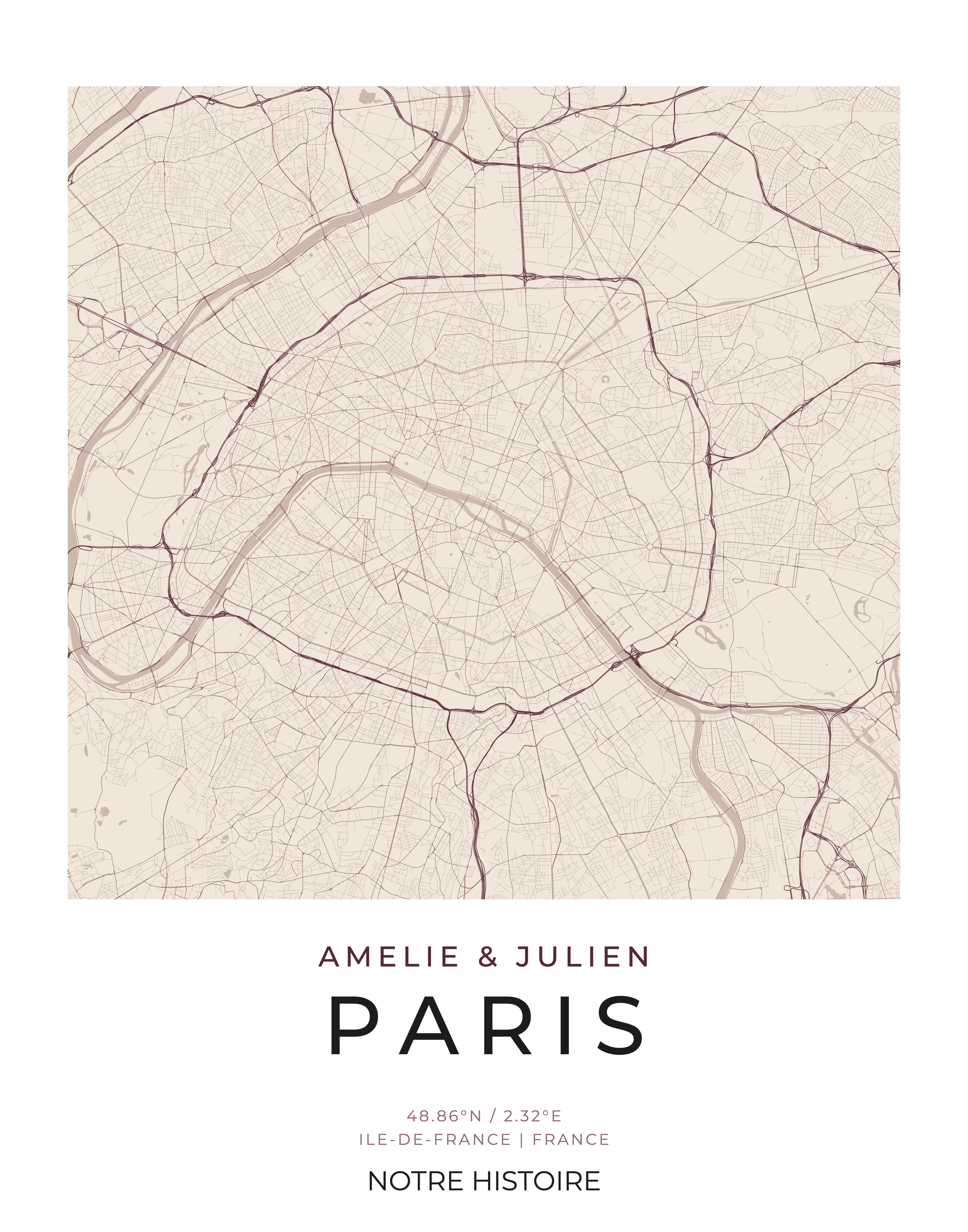 City map artwork